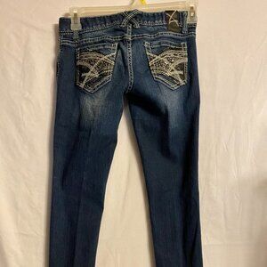 Amethyst Jeans Distressed/Bling Size 5